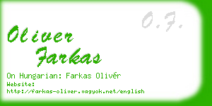 oliver farkas business card