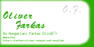 oliver farkas business card